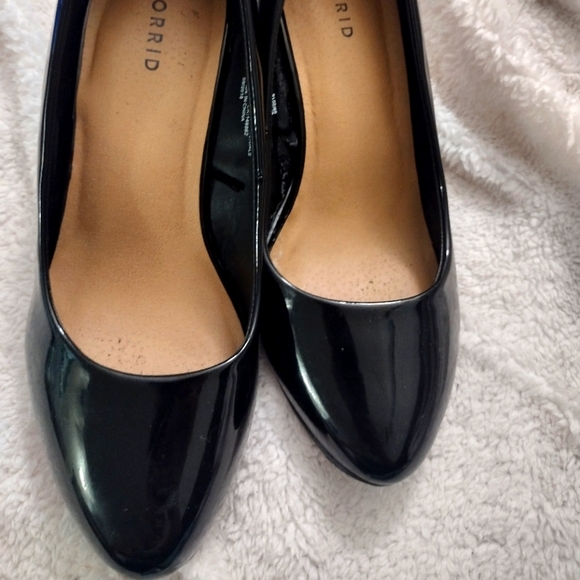 torrid Shoes - Torrid Black  Wedge Heels Size 8.5  wide